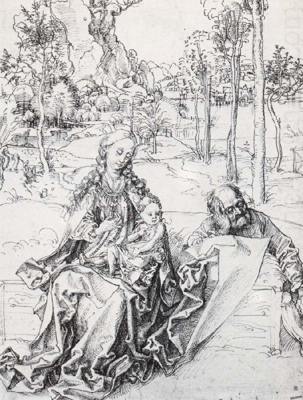 Albrecht Durer The Holy Family in a landscape china oil painting image